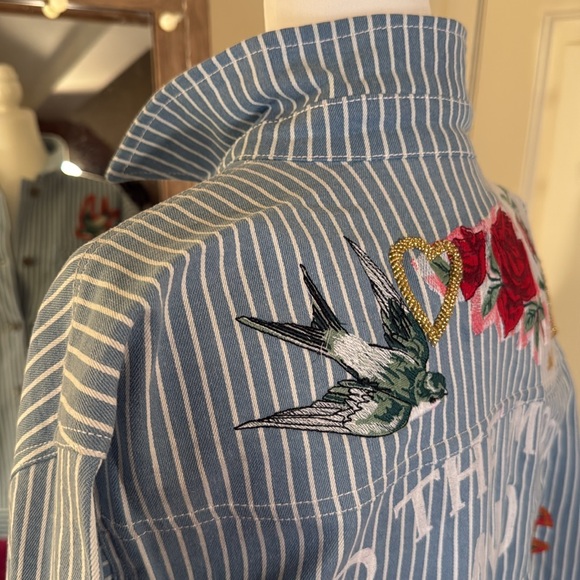 Denim and Bone Romeo Patched Jacket Free People - Picture 12 of 17